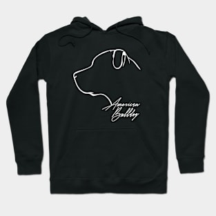 Proud American Bulldog profile dog lover Hoodie